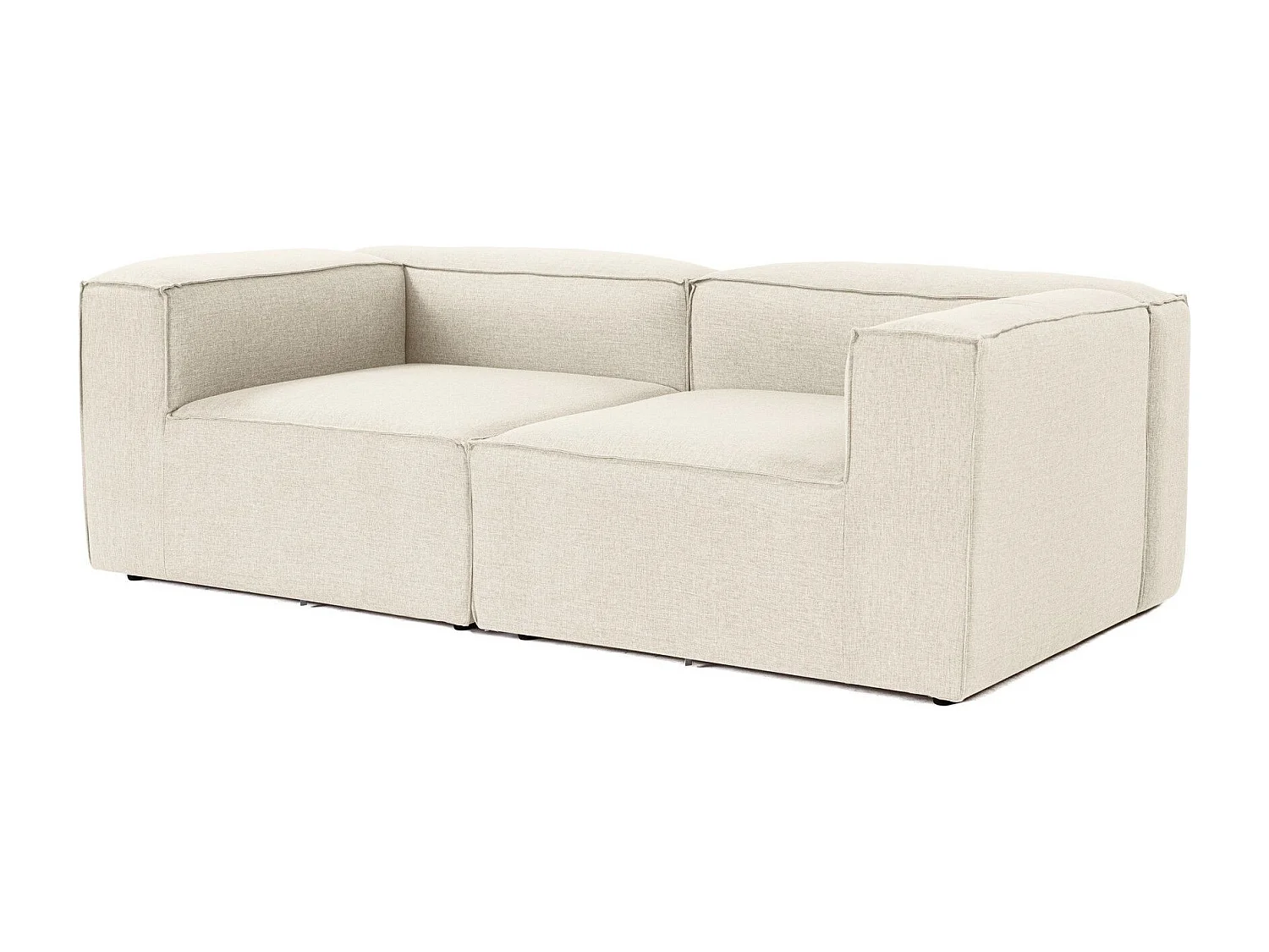 Canapé 2 places Biglo Lin Écru