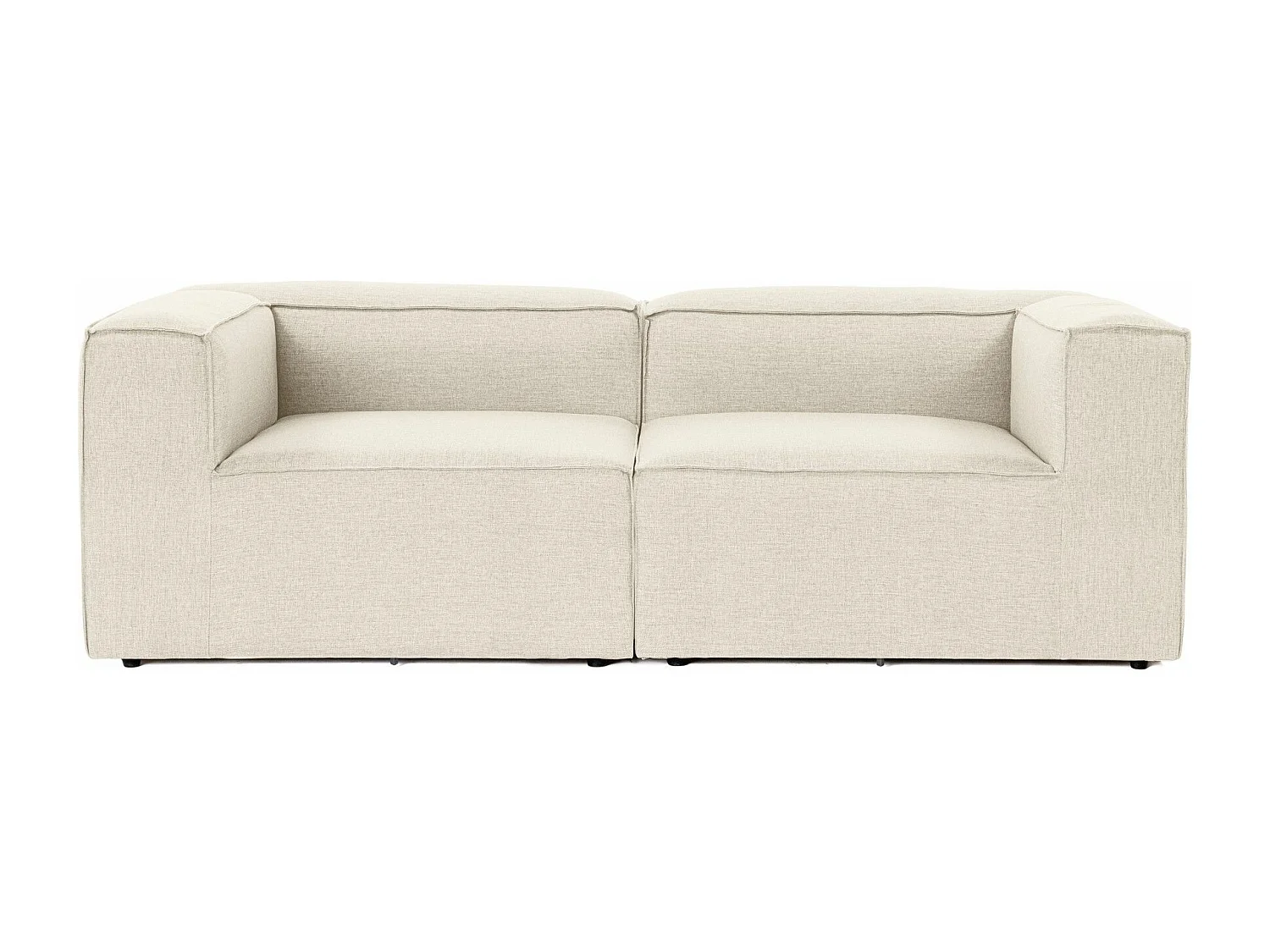 Canapé 2 places Biglo Lin Écru