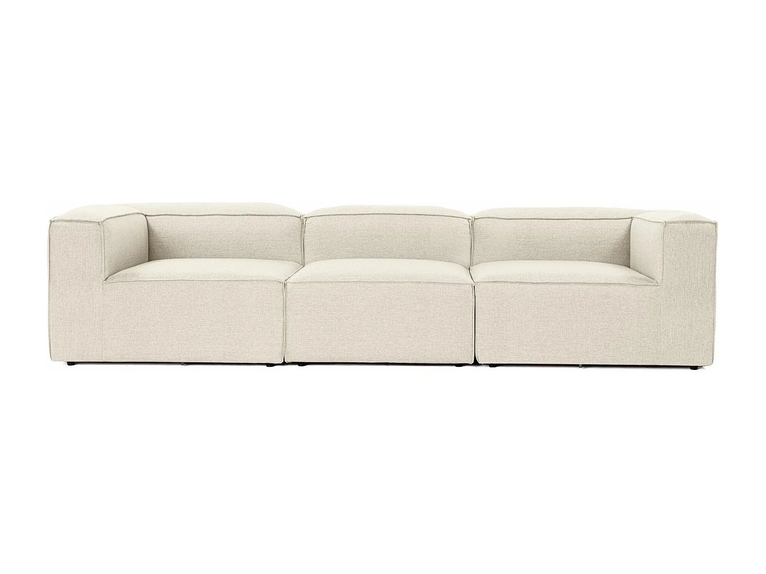 Canapé 3 places Biglo Lin Écru