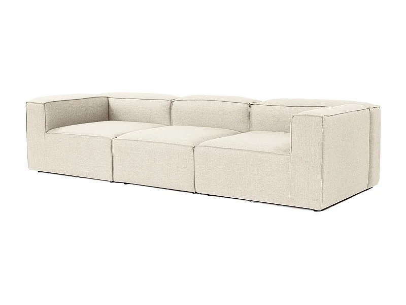 Canapé 3 places Biglo Lin Écru