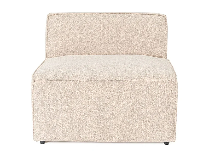 Elegante sillón de 1 plaza, color melocotón, 83 x 108 x 65 cm | Estructura 100% madera de carpe, tejido 100% lino, espuma 32 DNS | Elegante