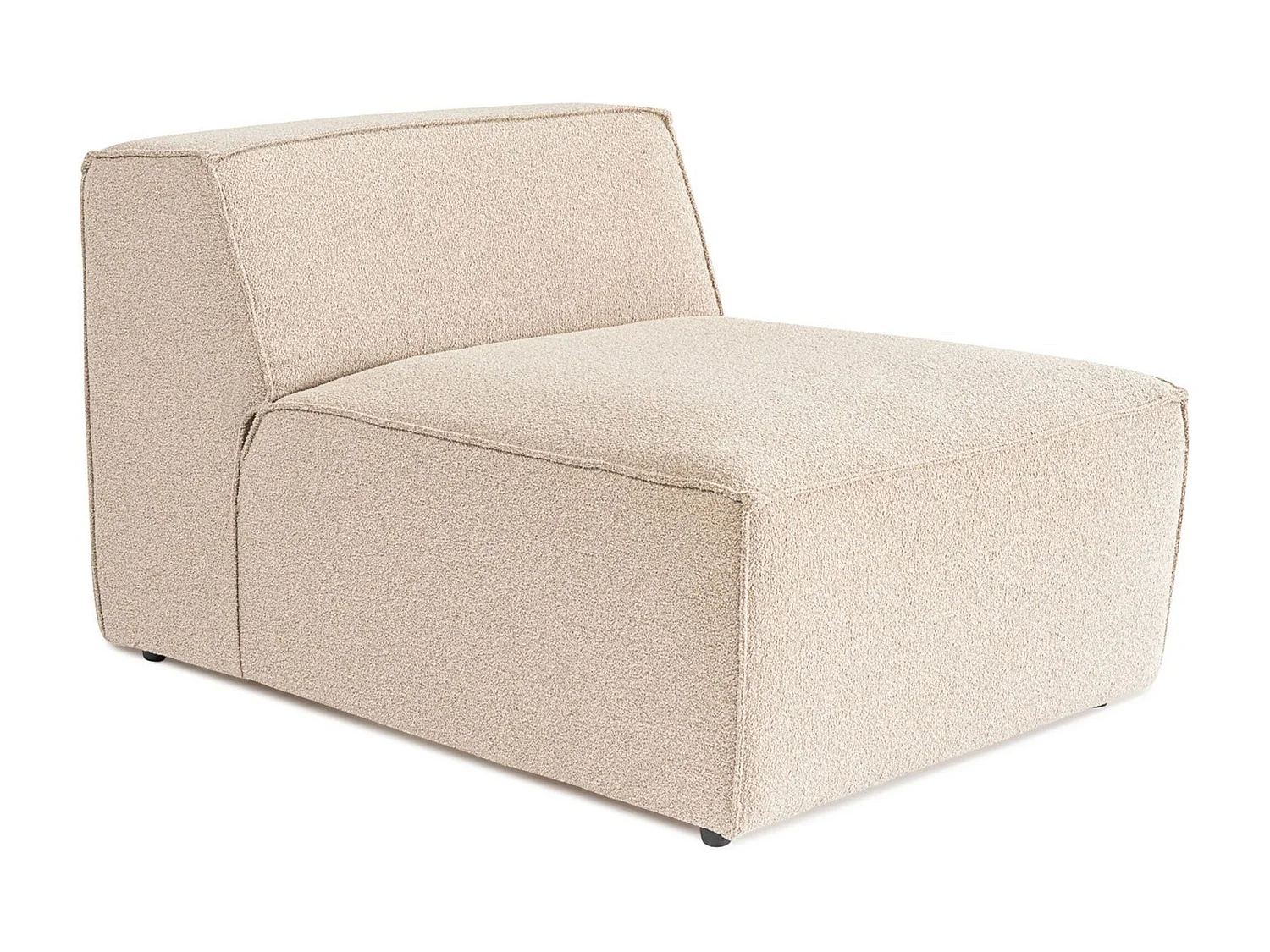 Elegante sillón de 1 plaza, color melocotón, 83 x 108 x 65 cm | Estructura 100% madera de carpe, tejido 100% lino, espuma 32 DNS | Elegante