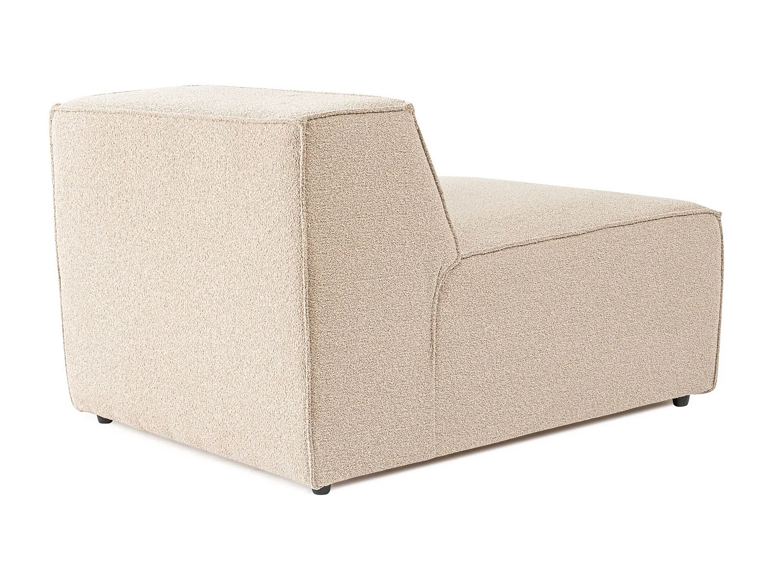 Elegante sillón de 1 plaza, color melocotón, 83 x 108 x 65 cm | Estructura 100% madera de carpe, tejido 100% lino, espuma 32 DNS | Elegante