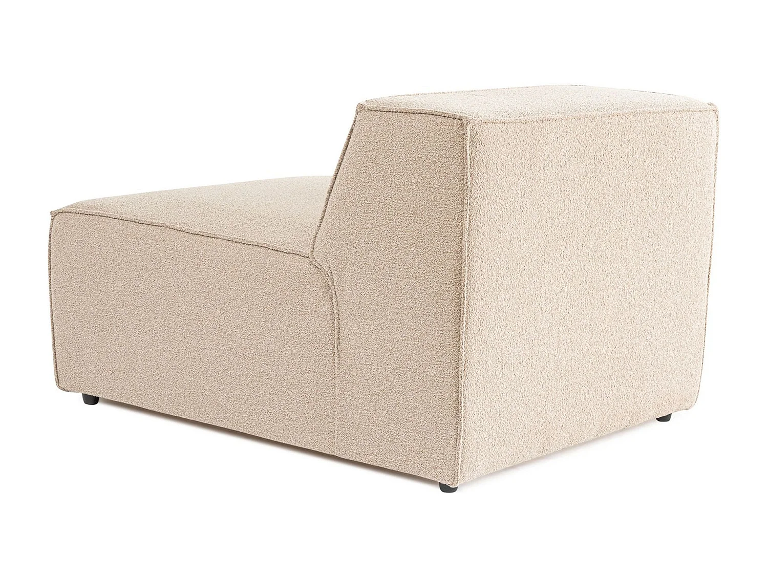 Elegante sillón de 1 plaza, color melocotón, 83 x 108 x 65 cm | Estructura 100% madera de carpe, tejido 100% lino, espuma 32 DNS | Elegante