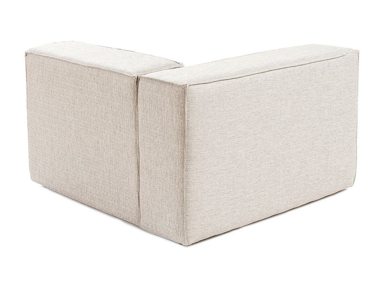 Elegante sillón de 1 plaza, marrón claro, 66 cm de alto | Estructura 100% madera de carpe, tejido 100% lino, espuma 32 DNS, incluye 1 cojín