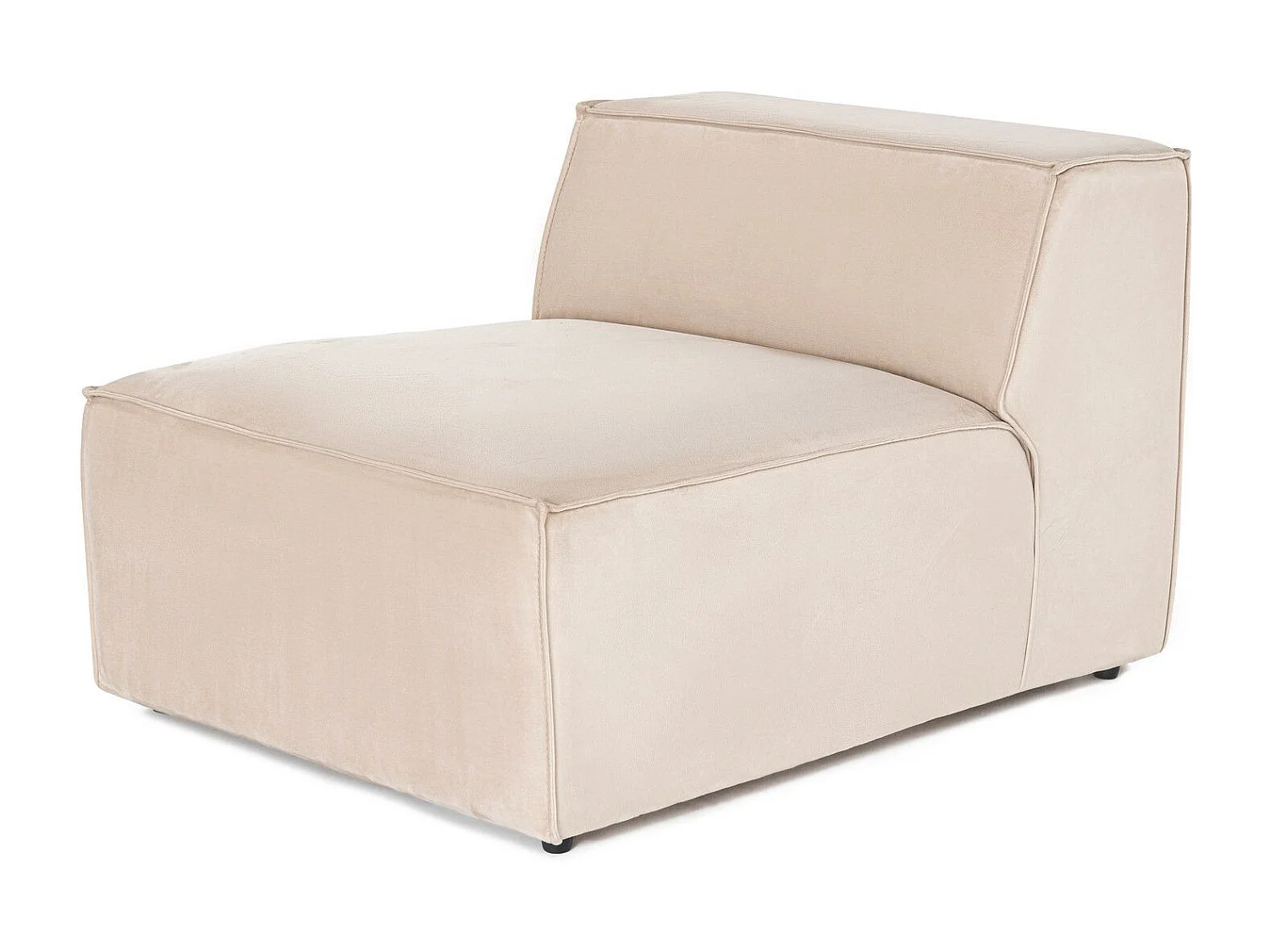 Fauteuil Siges Velours Blanc crème