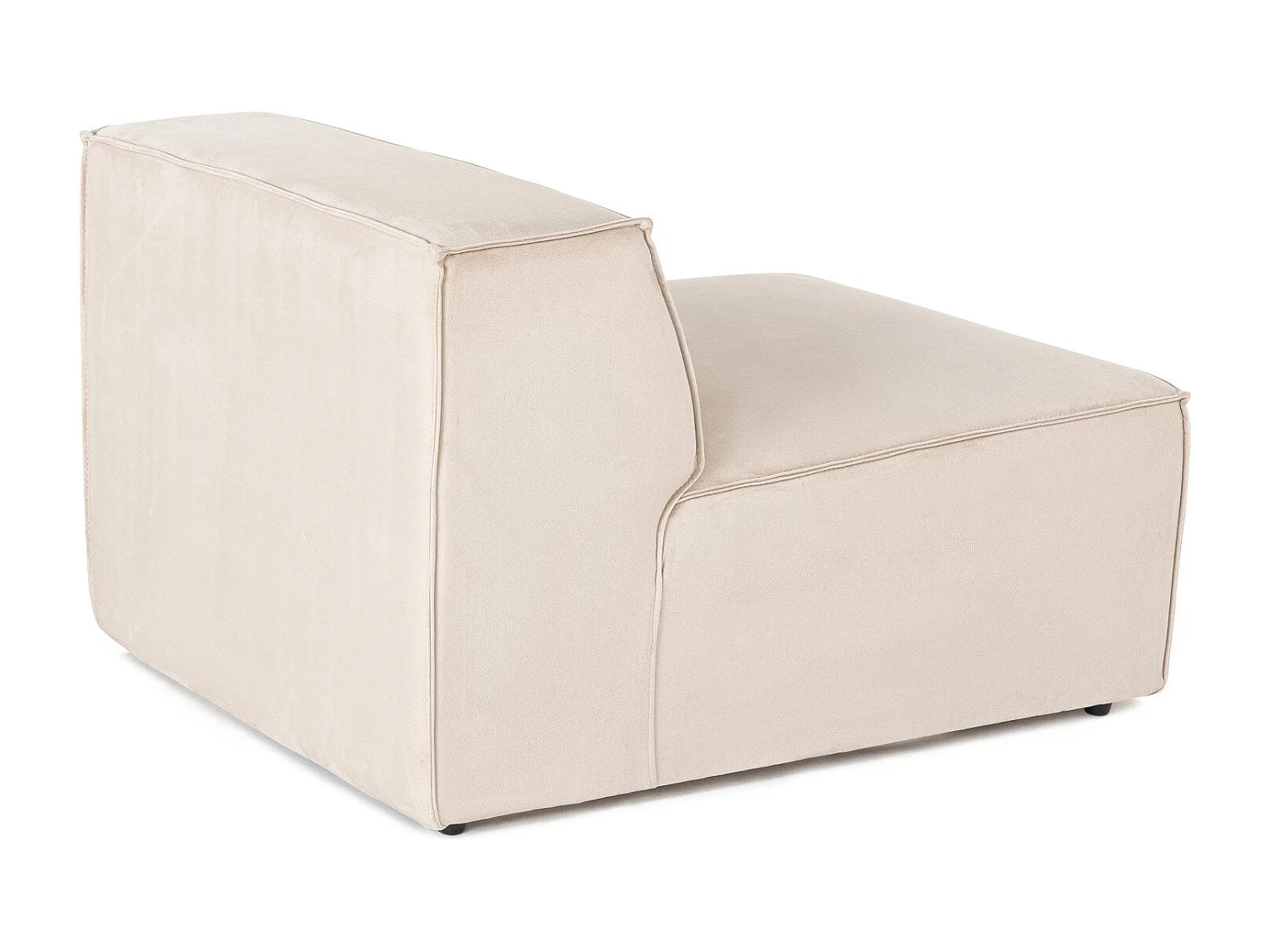 Fauteuil Siges Velours Blanc crème