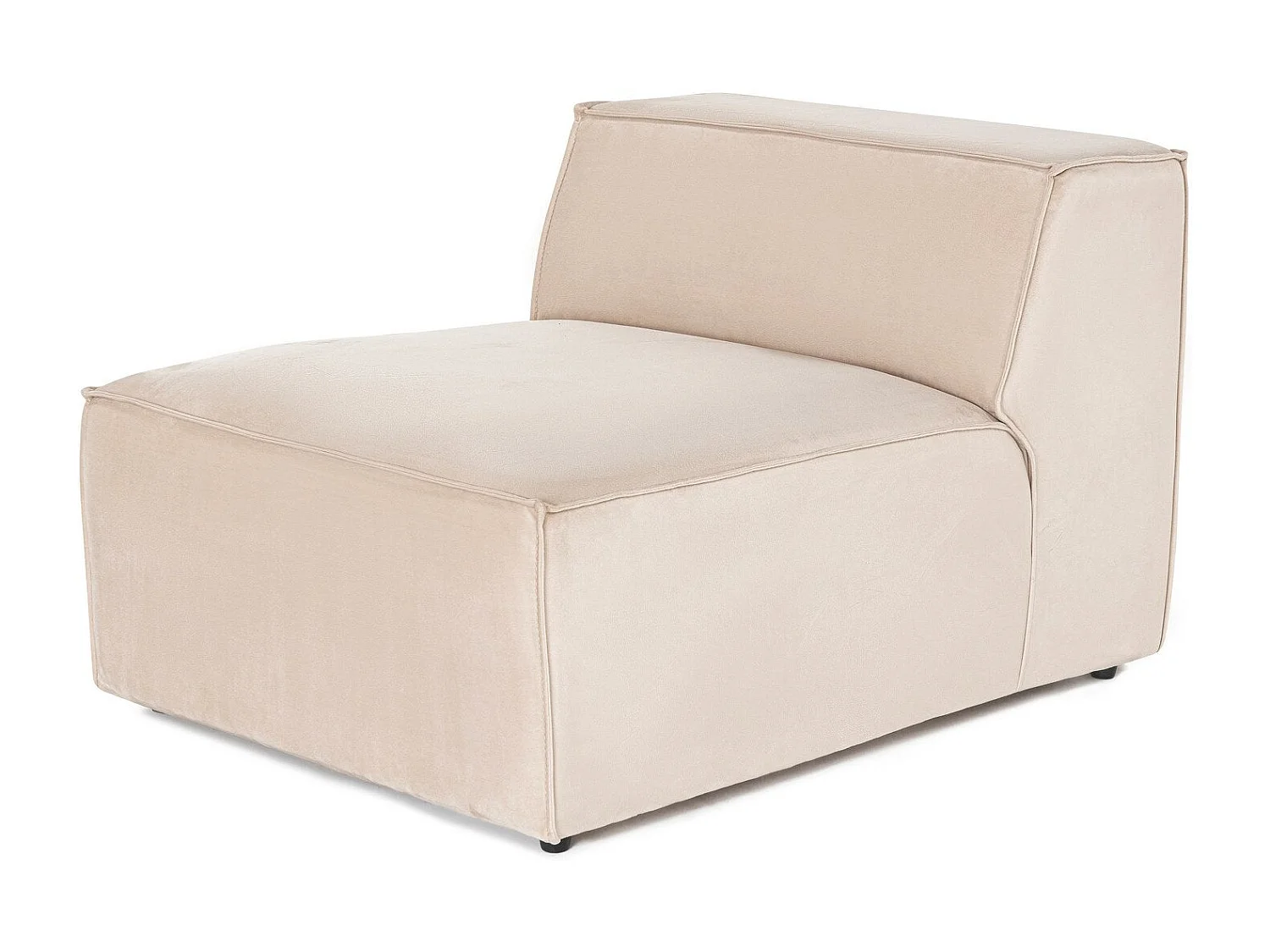 Fauteuil Siges Velours Blanc crème