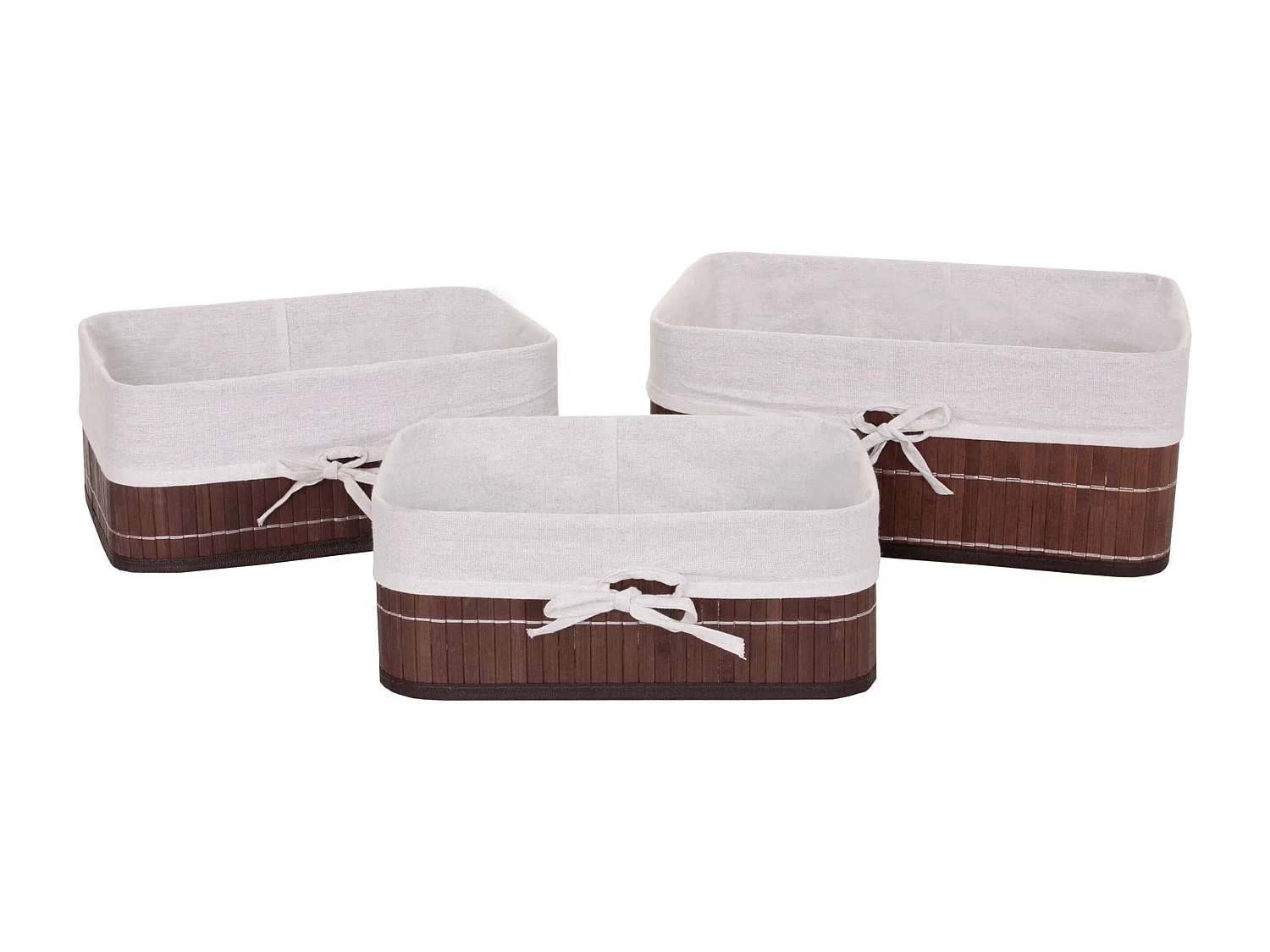 Panier de rangement MCW-C21 (lot de 3),  brun