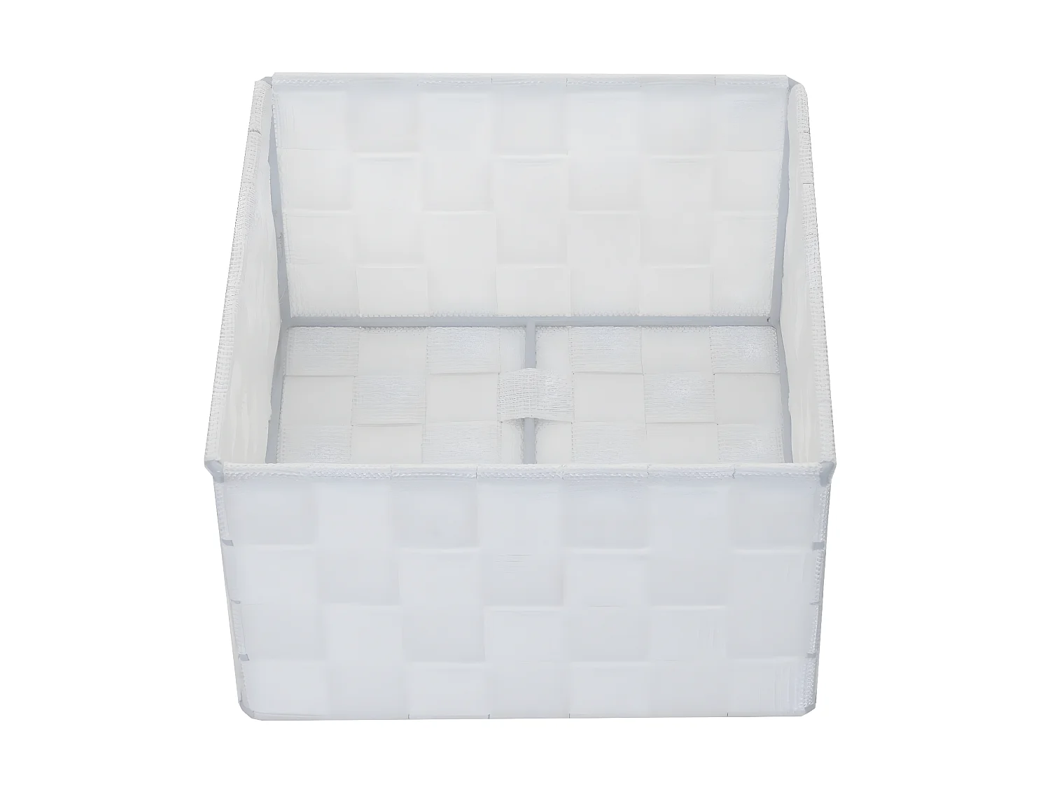 Set 4x ceste contenitori portaoggetti MCW-C37 19x19x12cm S bianco