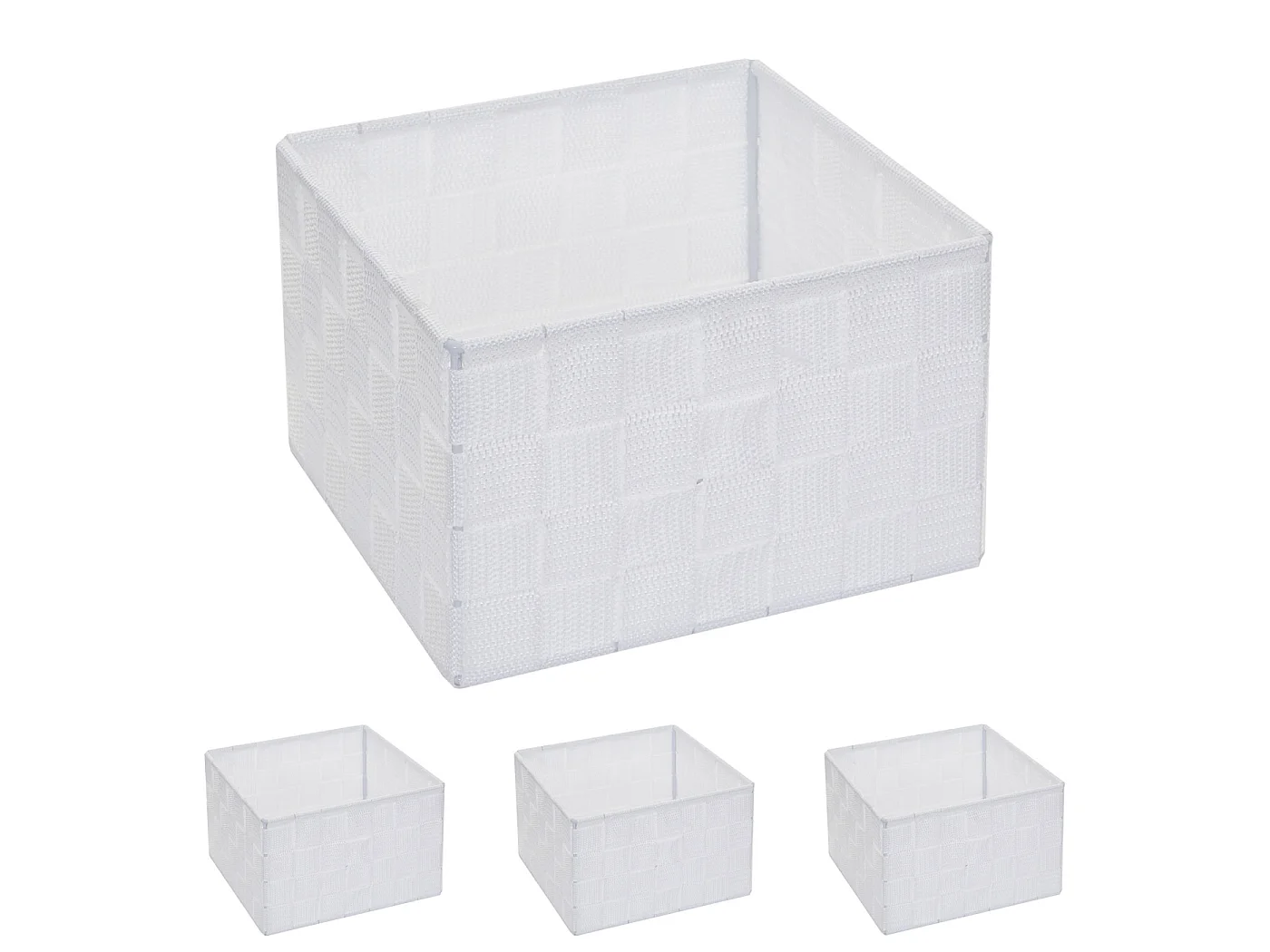 Panier de rangement MCW-C37 (lot de 4),  blanc