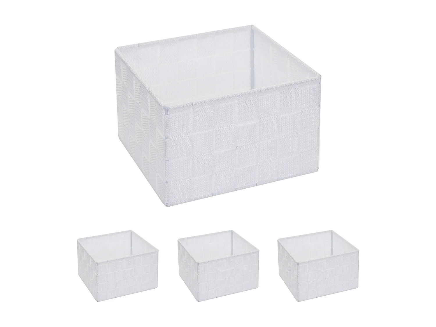 Panier de rangement MCW-C37 (lot de 4),  blanc
