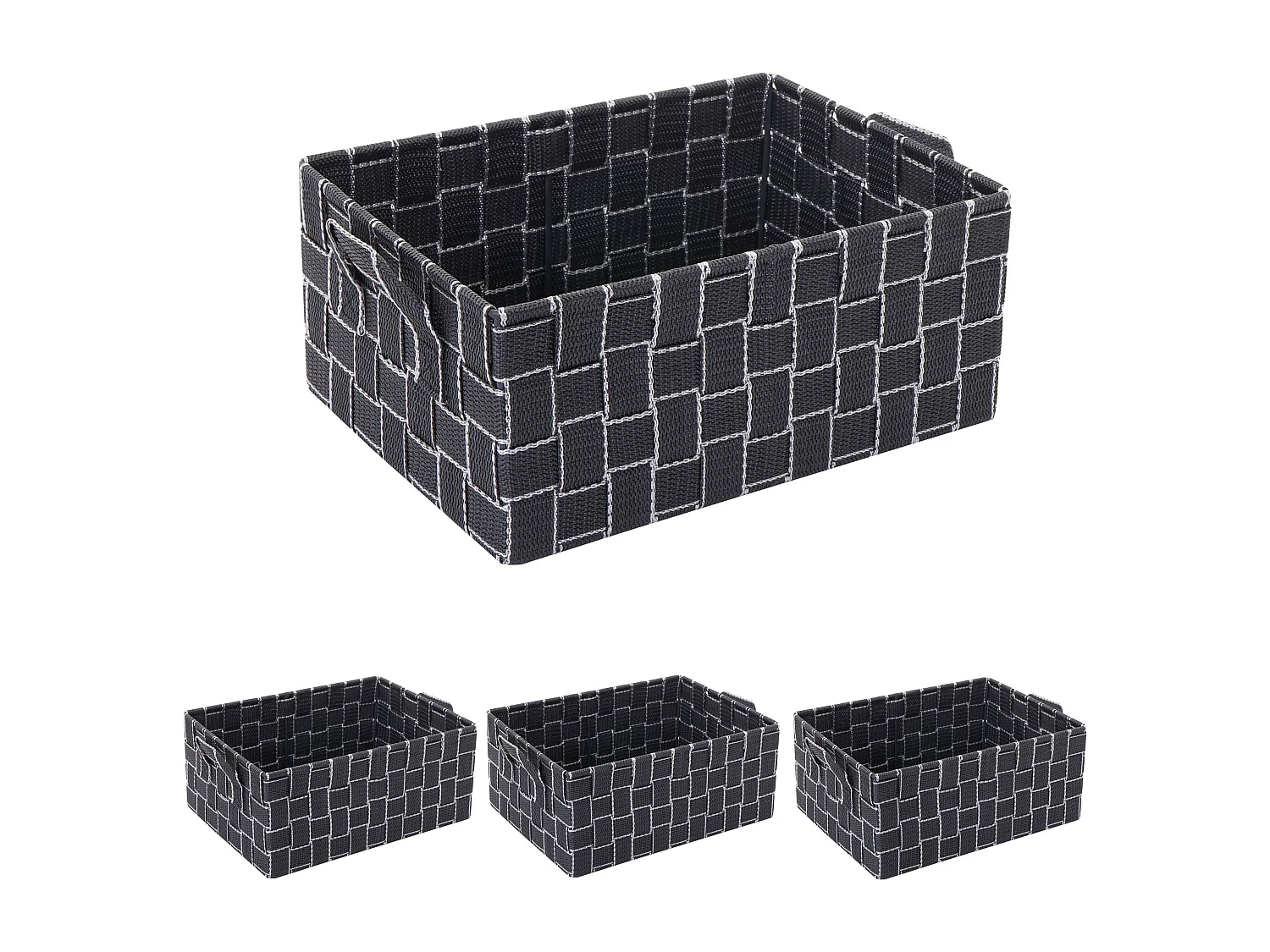 Cesta de almacenaje MCW-C37 (juego de 4),  gris oscuro