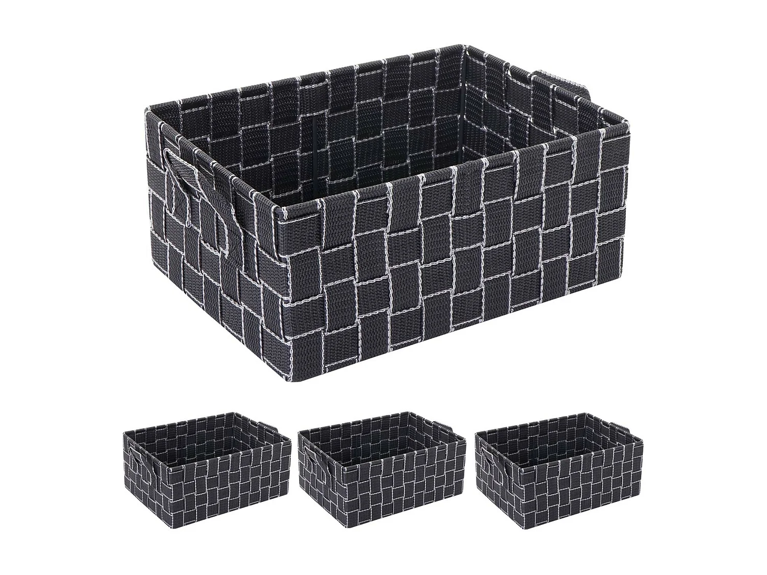 Cesta de almacenaje MCW-C37 (juego de 4),  gris oscuro