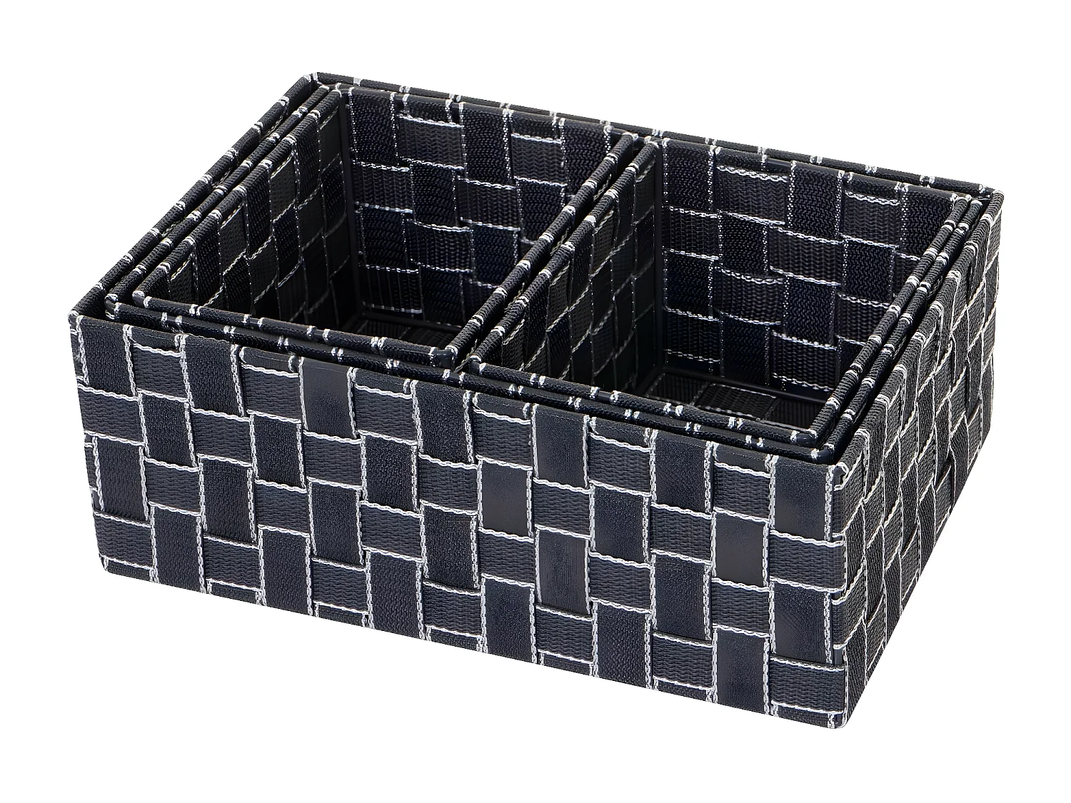 Panier de rangement MCW-C37 (lot de 4),  gris foncé