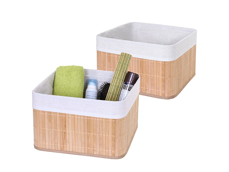 Opbergmand MCW-C21 (set van 2),  natuurlijke kleur