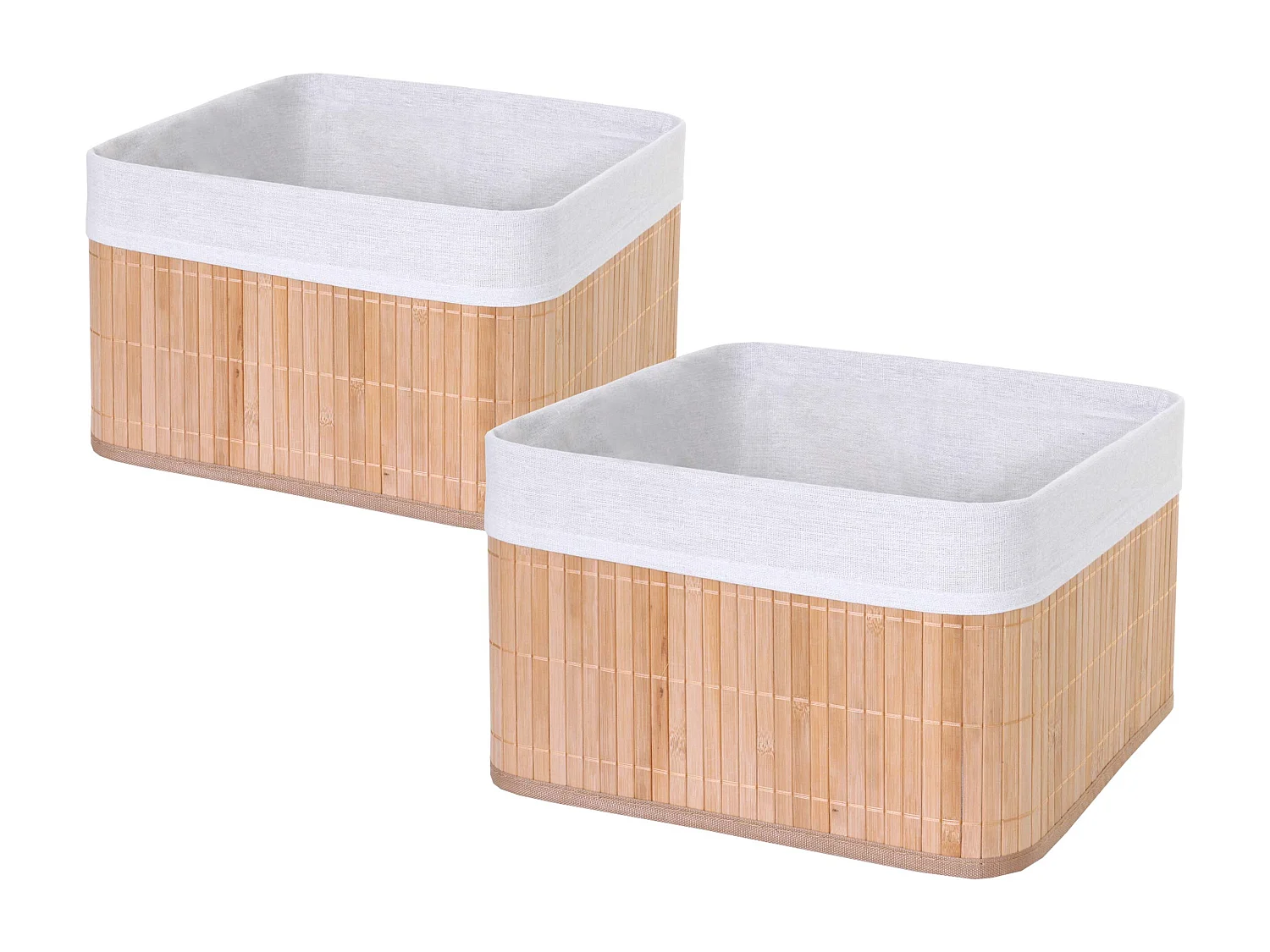 Aufbewahrungskorb MCW-C21 (2er-Set), Naturfarben