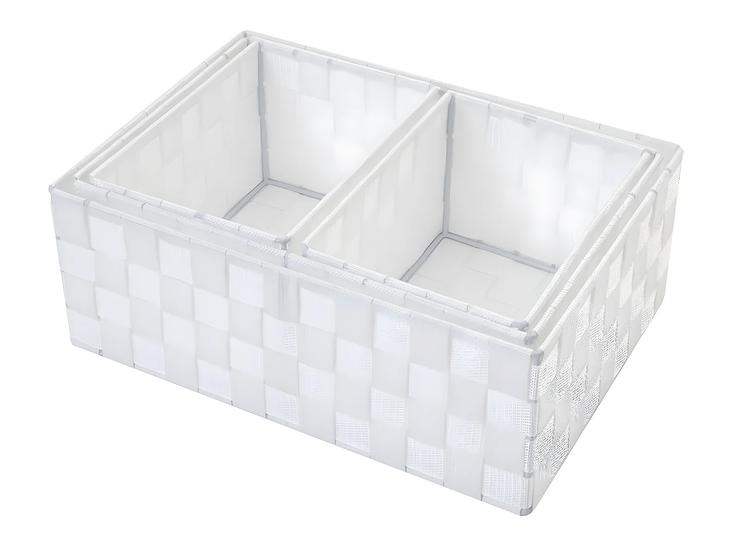 Panier de rangement MCW-C37 (lot de 4),  blanc