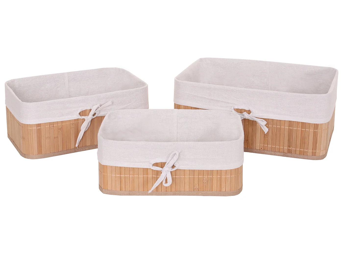 Panier de rangement MCW-C21 (lot de 3),  nature