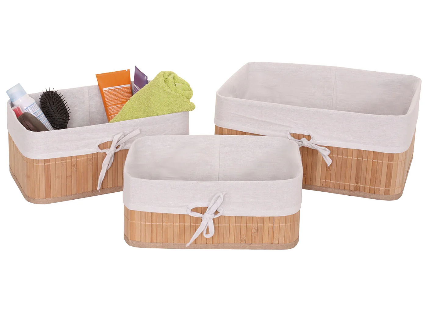 Panier de rangement MCW-C21 (lot de 3),  nature
