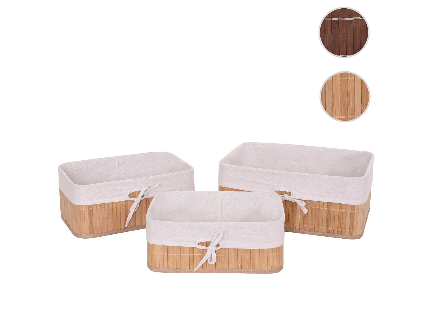 Panier de rangement MCW-C21 (lot de 3),  nature