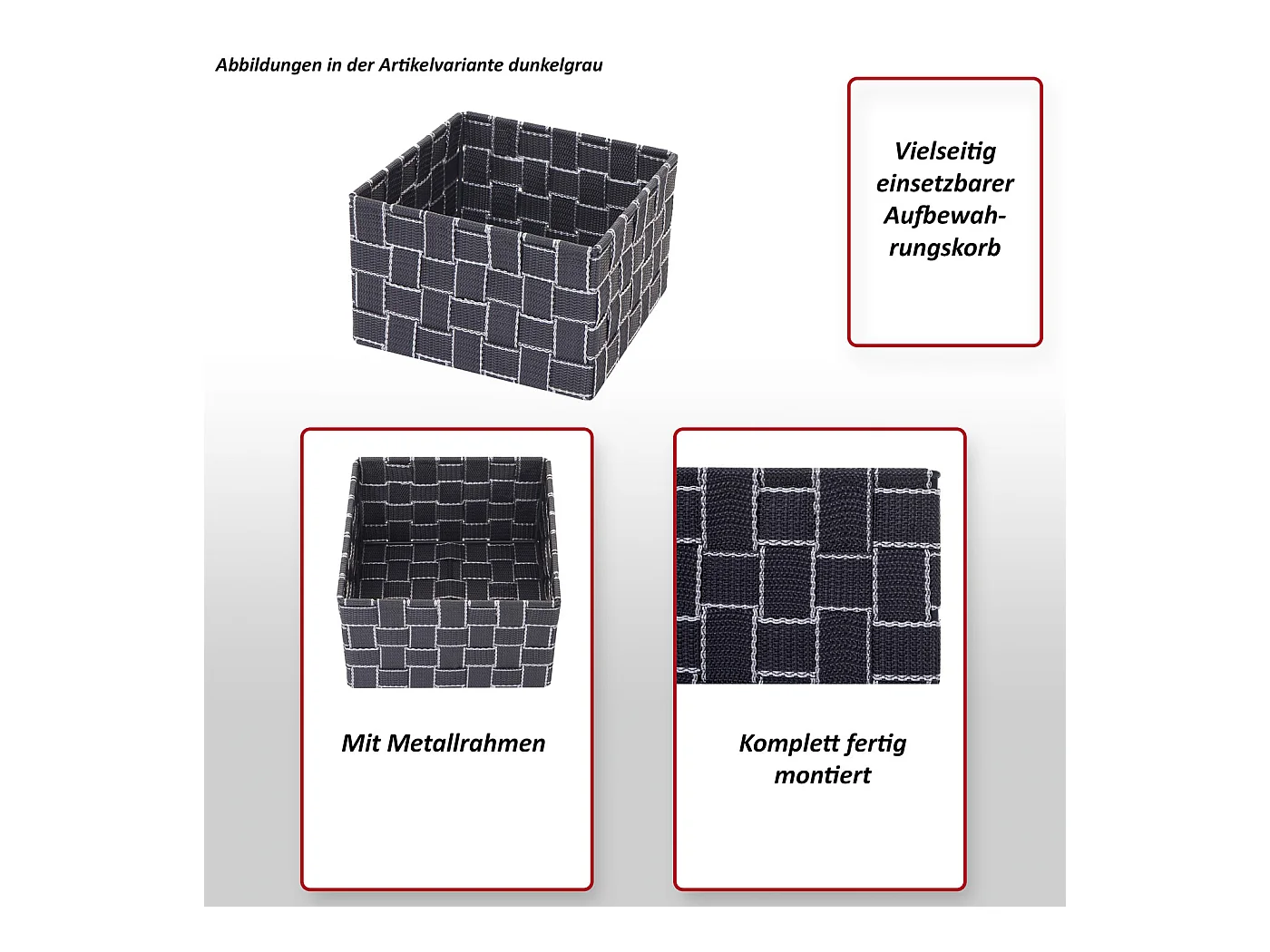Cesto de arrumação MCW-C37,  branco