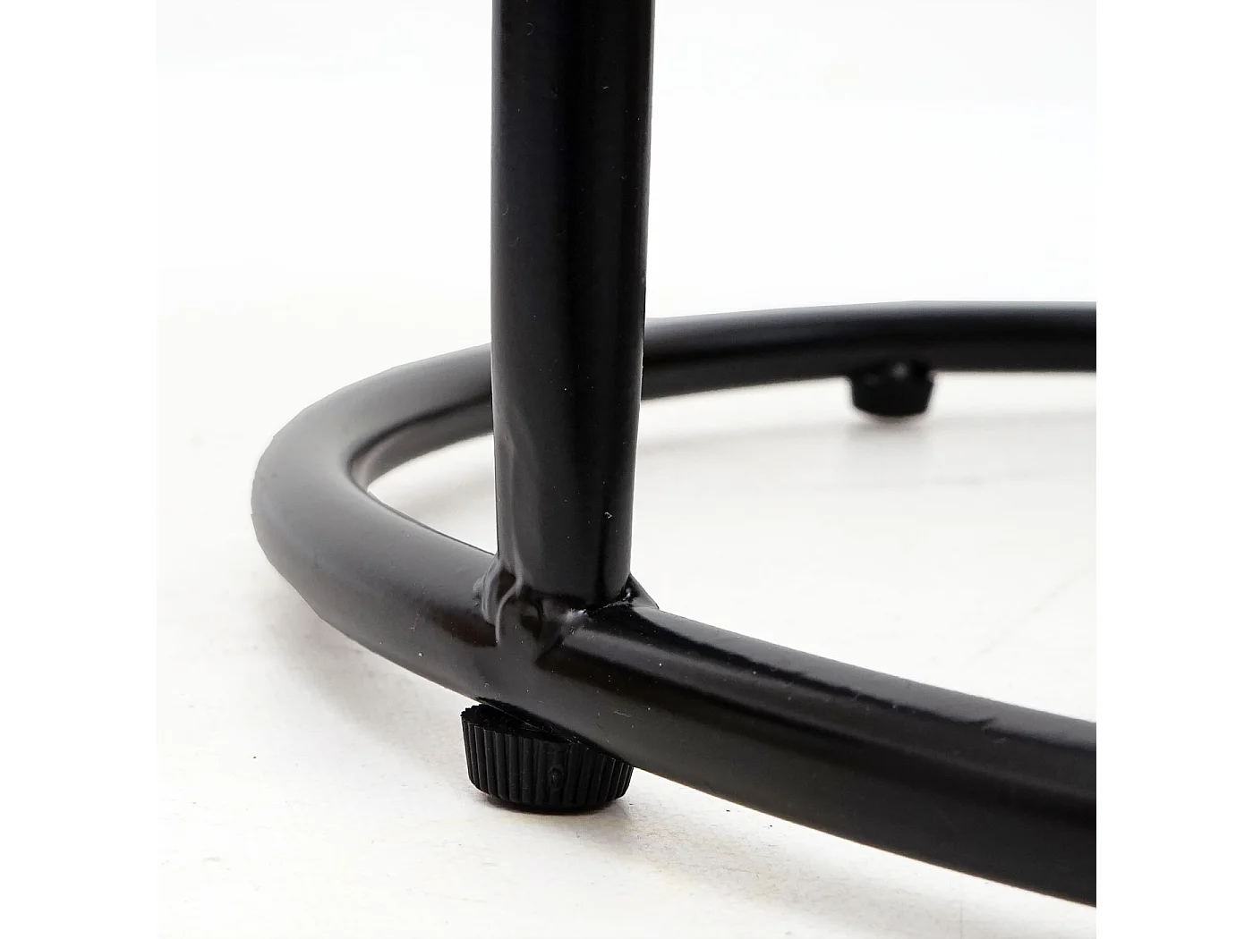 Set van 2 poefs/bijzettafels MCW-K48,  bruin