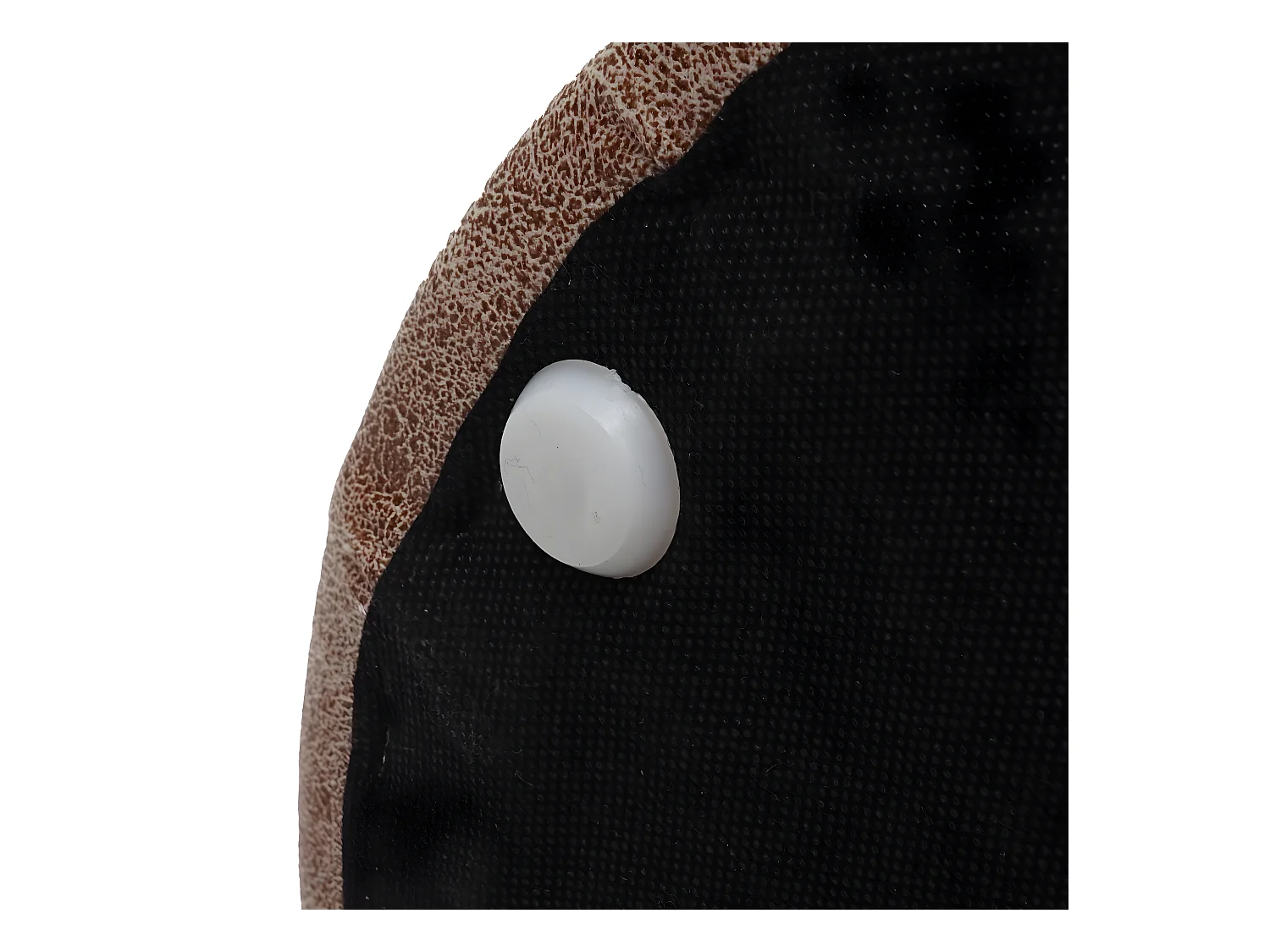 Juego de 2 taburetes/mesa auxiliar MCW-K48,  marrón