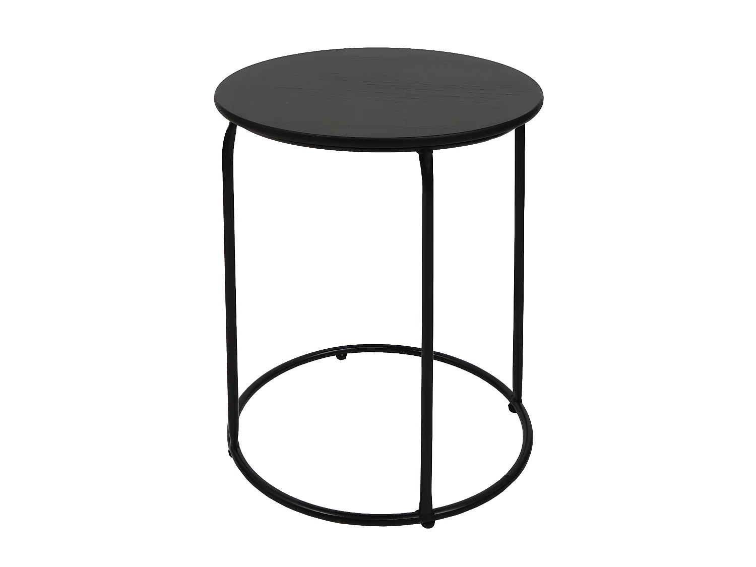 Set da salotto caffè tavolino con sgabello MCW-K48 MDF metallo marrone