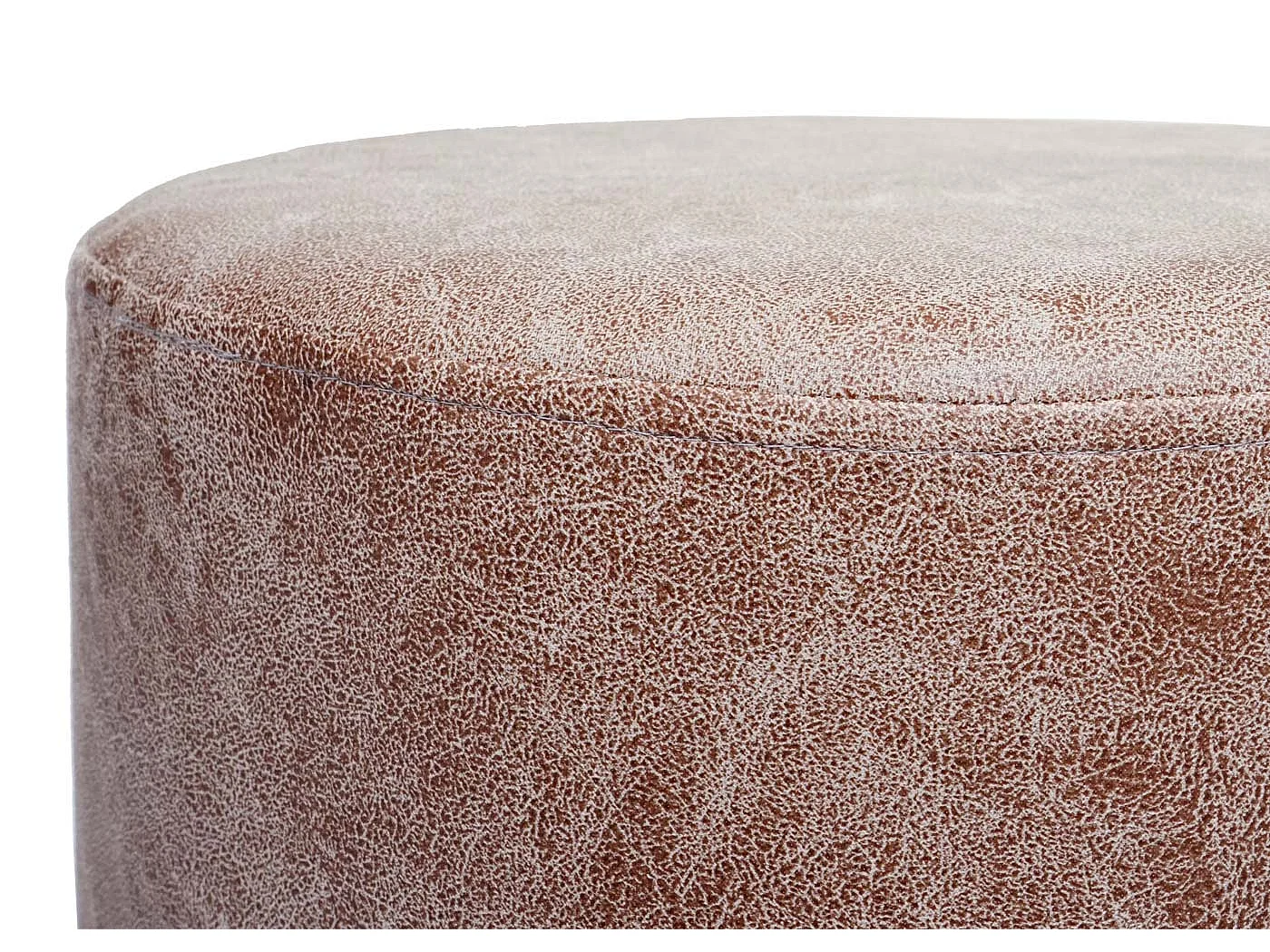 Lot de 2 poufs/tables d'appoint MCW-K48,  brun