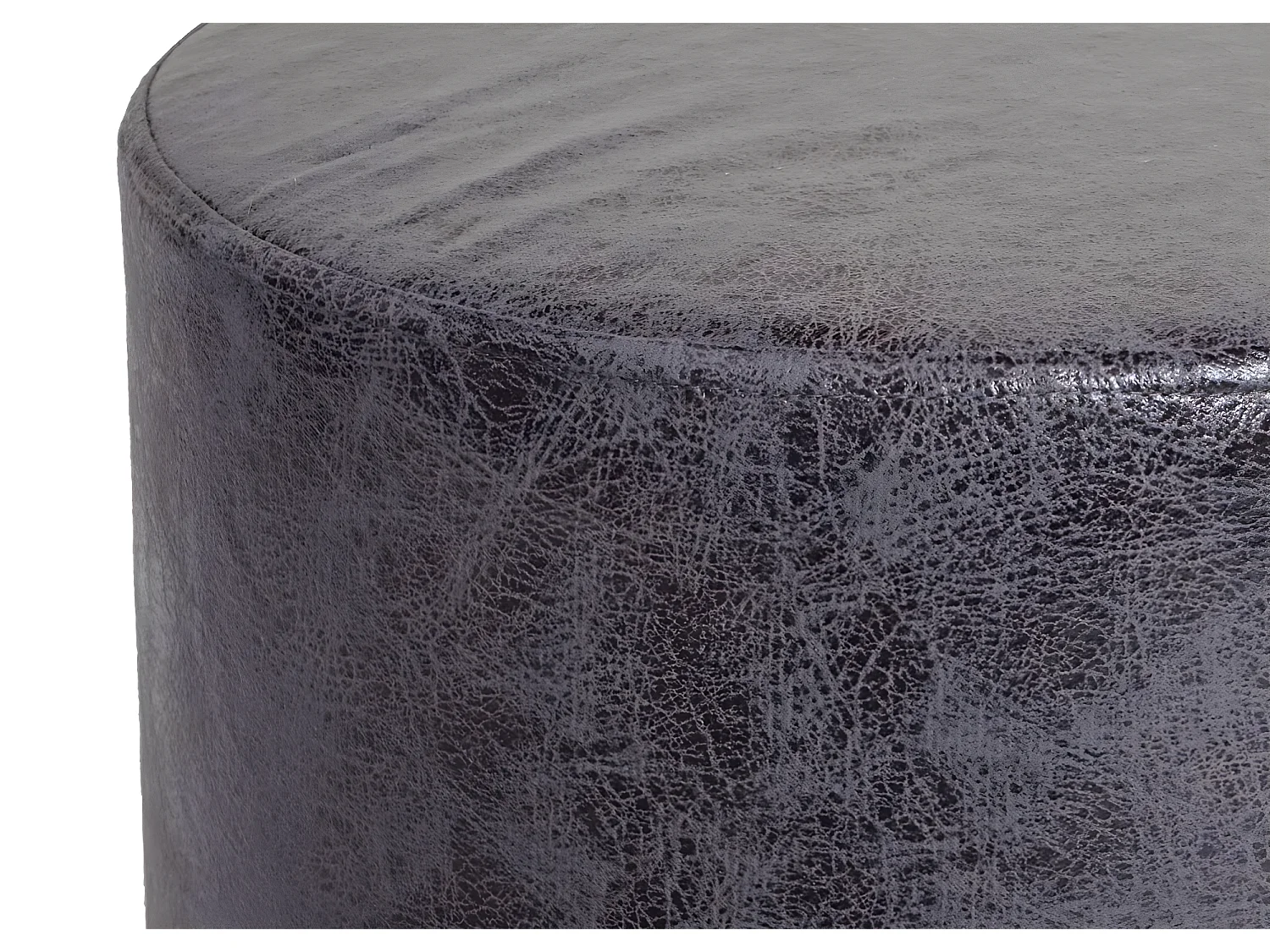 Lot de 2 poufs/tables d'appoint MCW-K48,  noir