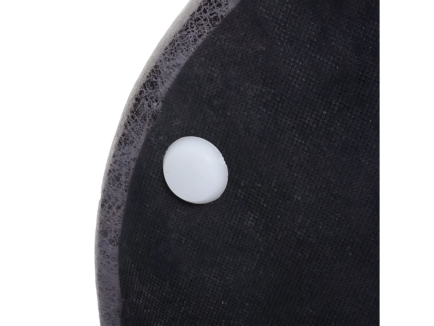 Lot de 2 poufs/tables d'appoint MCW-K48,  noir