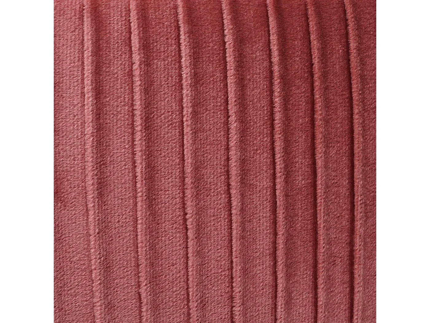 Sgabello poggiapiedi portaoggetti con scomparto MCW-K47 metallo effetto velluto rosa gambe nere