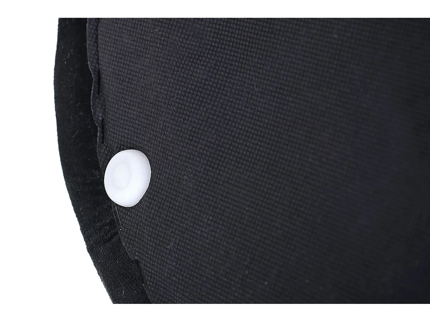 Poggiapiedi pouf elegante MCW-D22 velluto 39x39x42cm nero