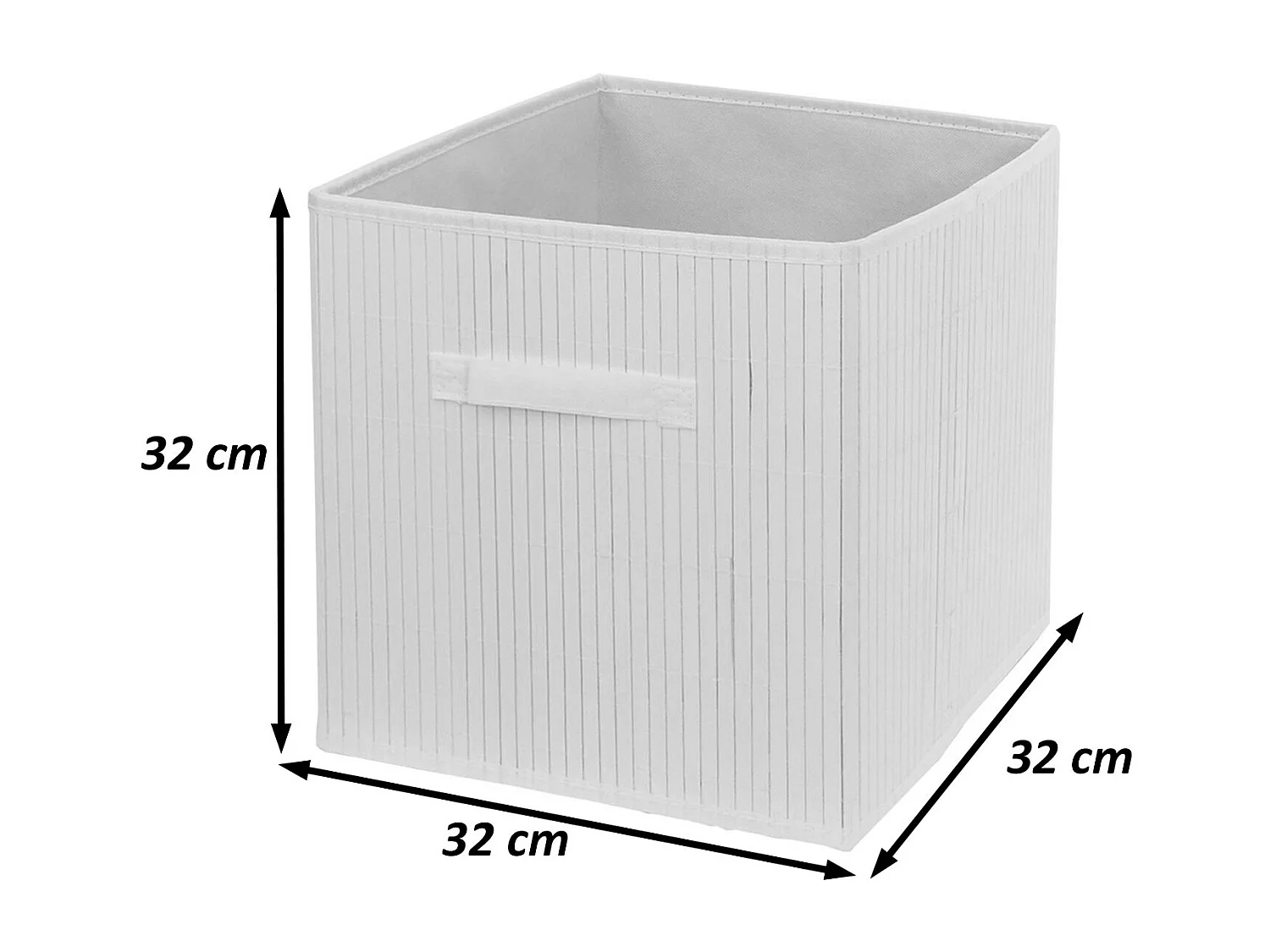 Caixa dobrável MCW-C21 (conjunto de 4),  cor natural