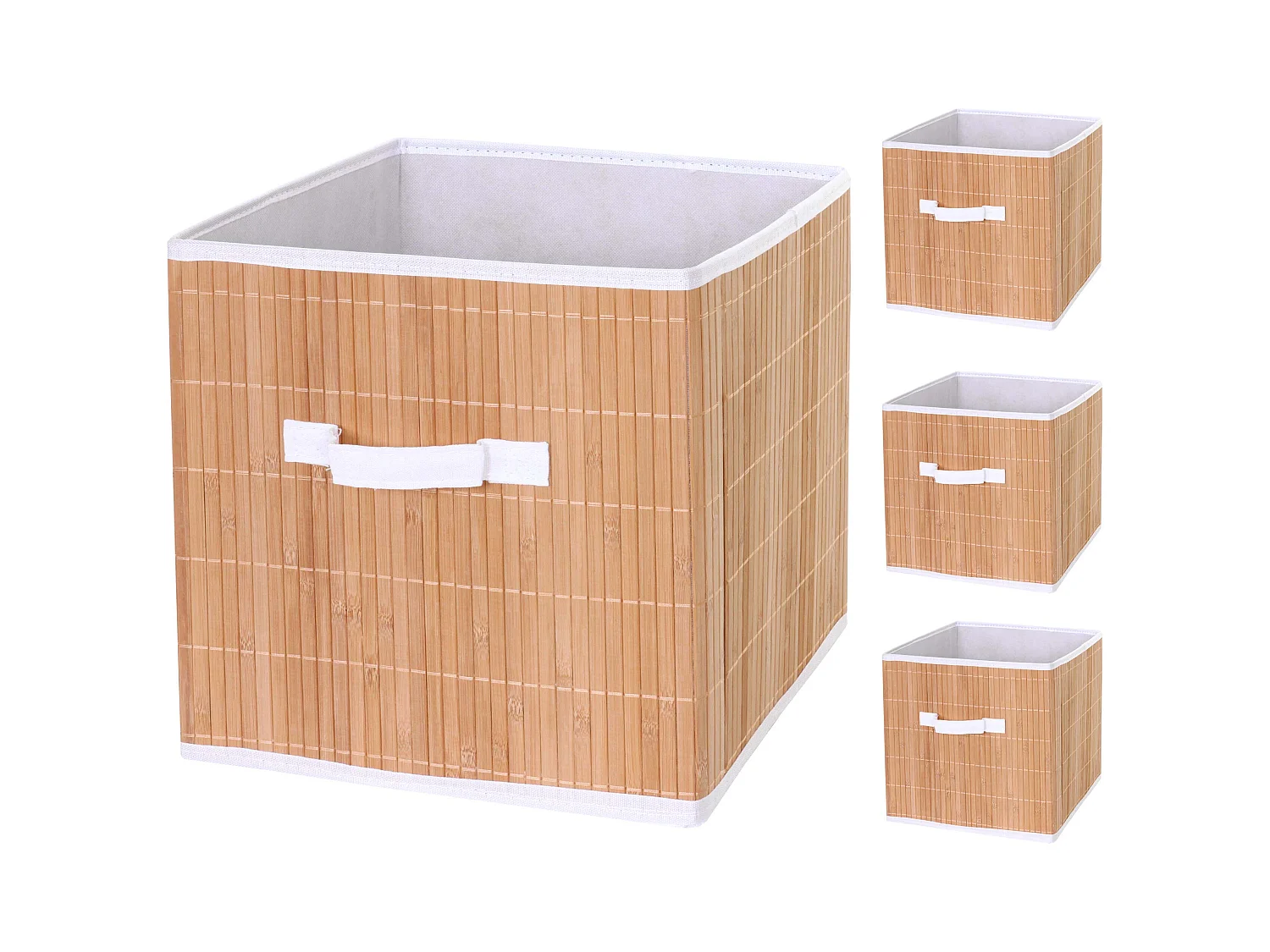 Caisse pliante MCW-C21 (set de 4),  nature