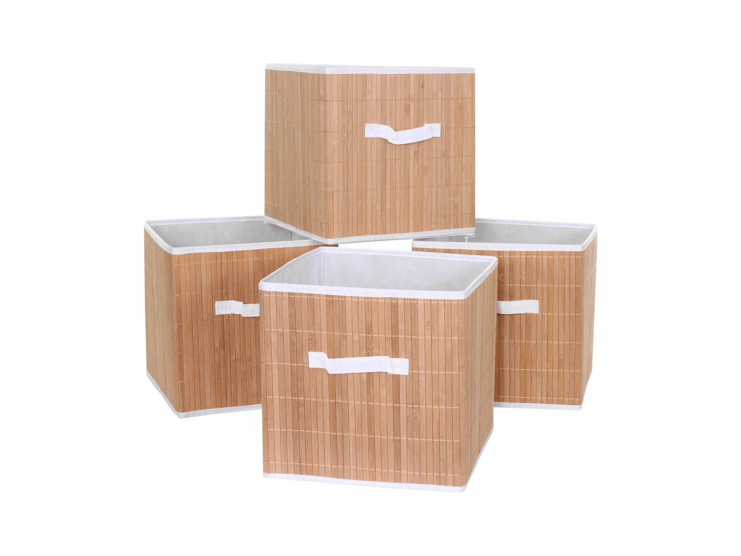 Opvouwbare doos MCW-C21 (set van 4),  natuurlijke kleur