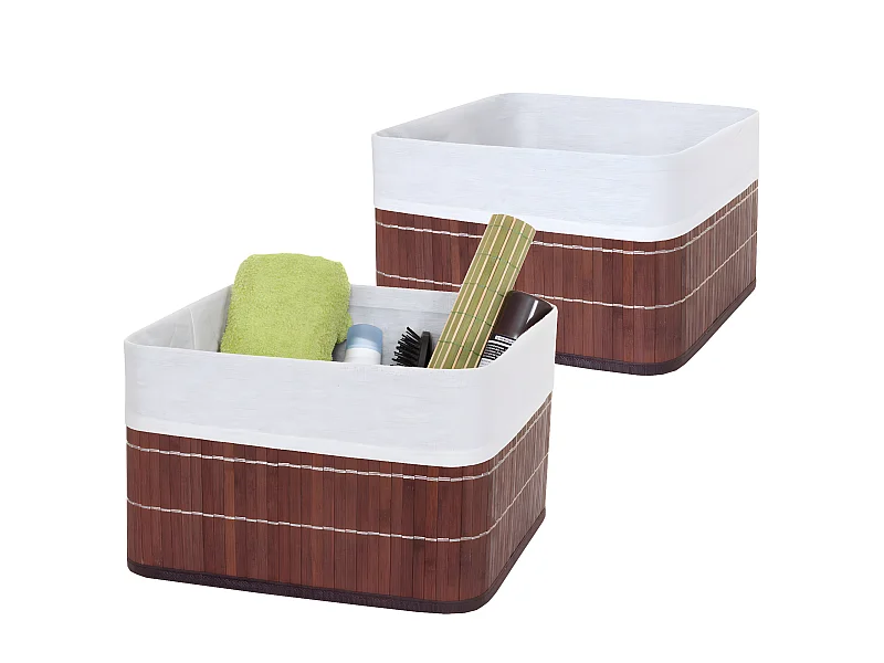 Cesta de almacenaje MCW-C21 (juego de 2),  marrón