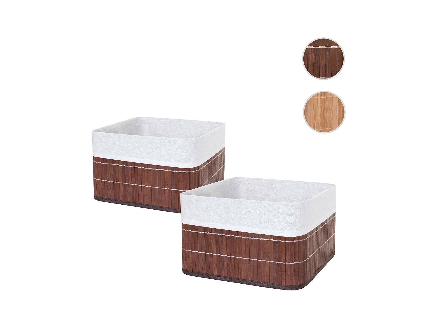 Opbergmand MCW-C21 (set van 2),  bruin