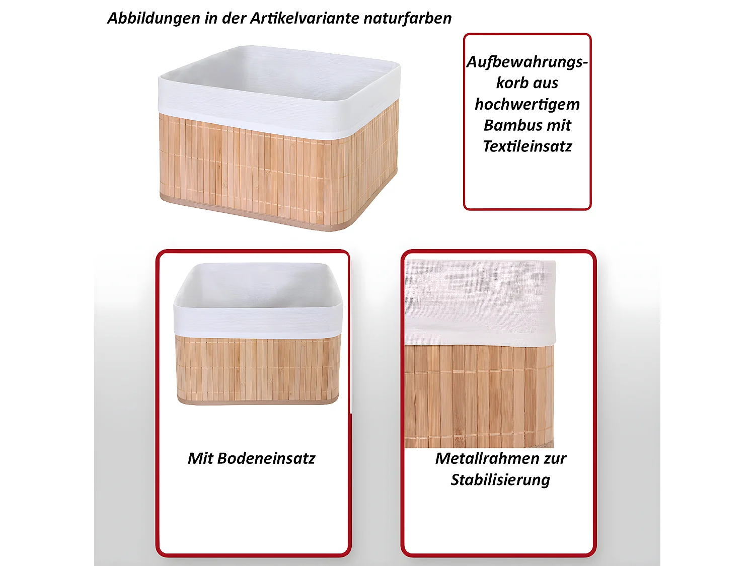 Opbergmand MCW-C21 (set van 2),  bruin