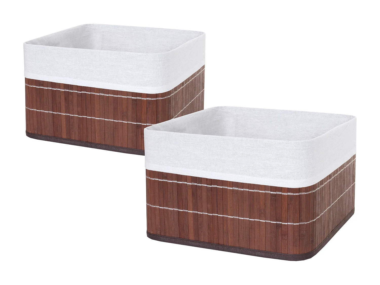 Panier de rangement MCW-C21 (lot de 2),  brun