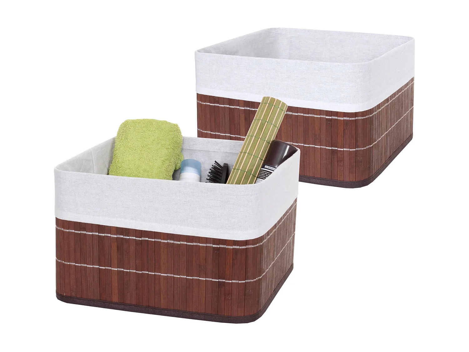Aufbewahrungskorb MCW-C21 (2er-Set), Braun