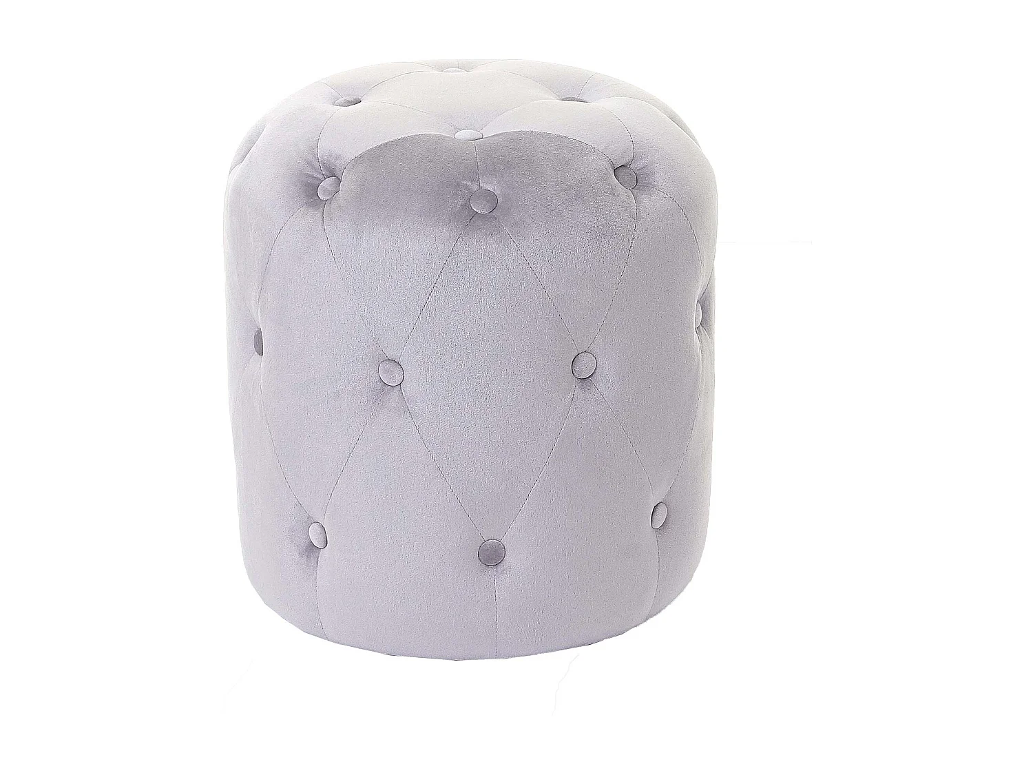MCW-D22 stool,  Light grey velvet
