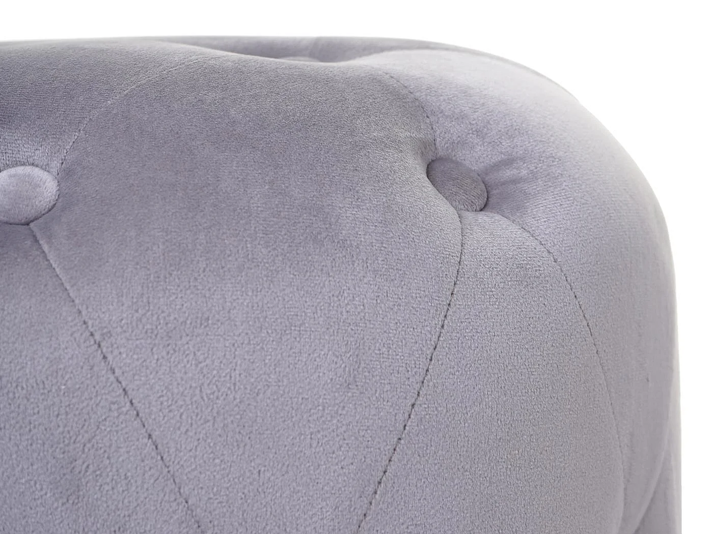 MCW-D22 stool,  Light grey velvet