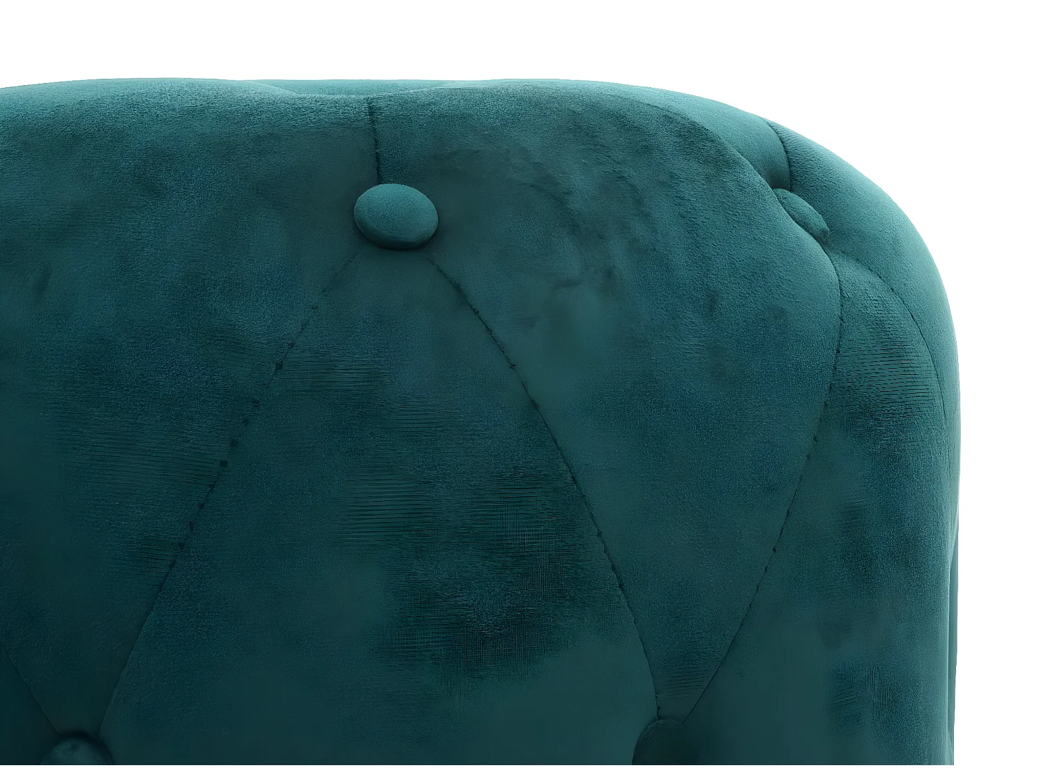 Tabouret MCW-D22,  velours vert foncé