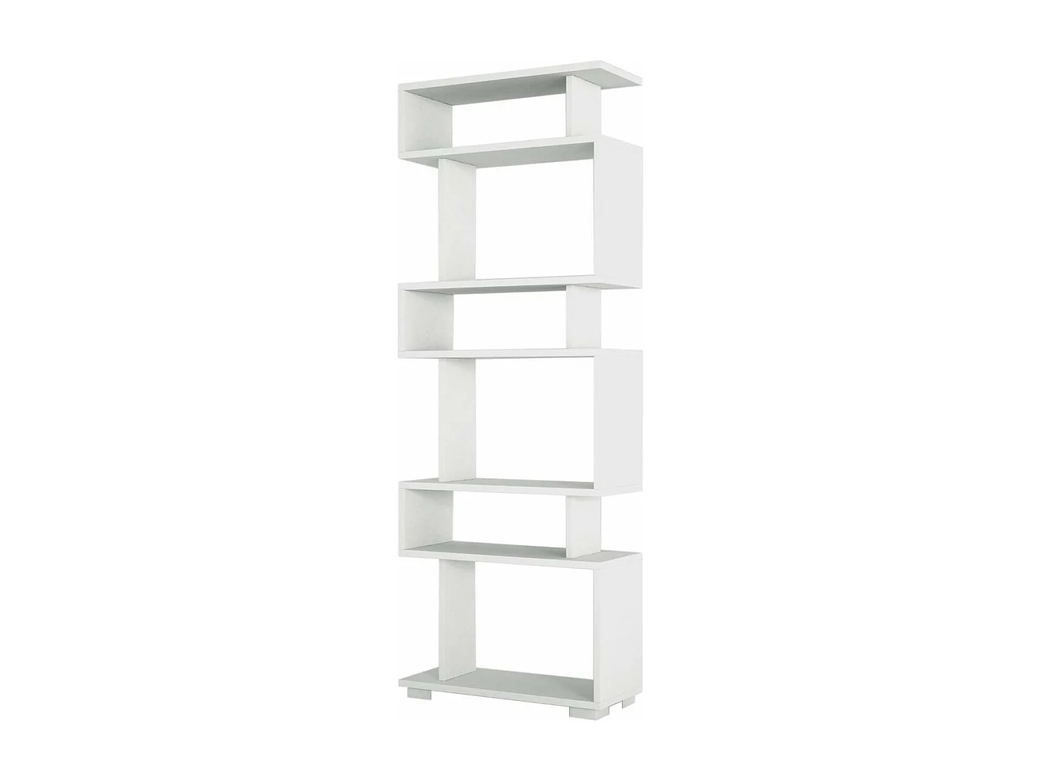 Estante estilo escandinavo – 60 x 165 x 19,5 cm – Branca – Aglomerado revestido de melamina