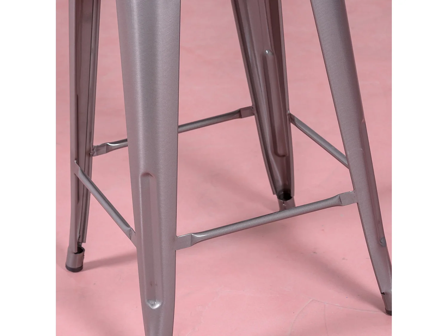 Tabouret empilable en acier métal (68cm) - Bistro - Métal