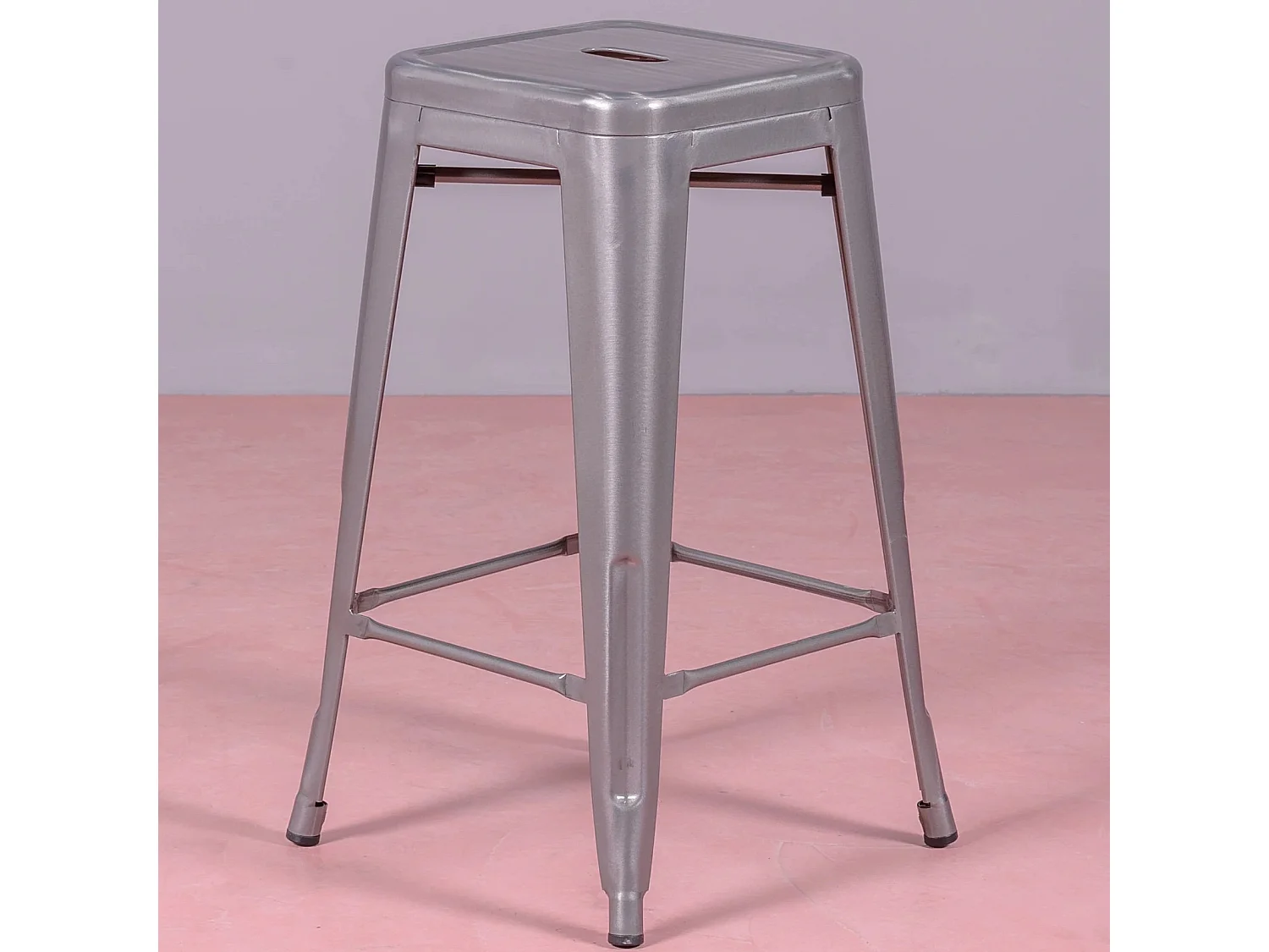 Tabouret empilable en acier métal (68cm) - Bistro - Métal