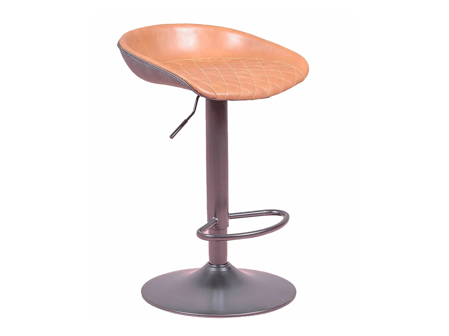 Tabouret réglable recouvert de simili cuir - Denver - Beige