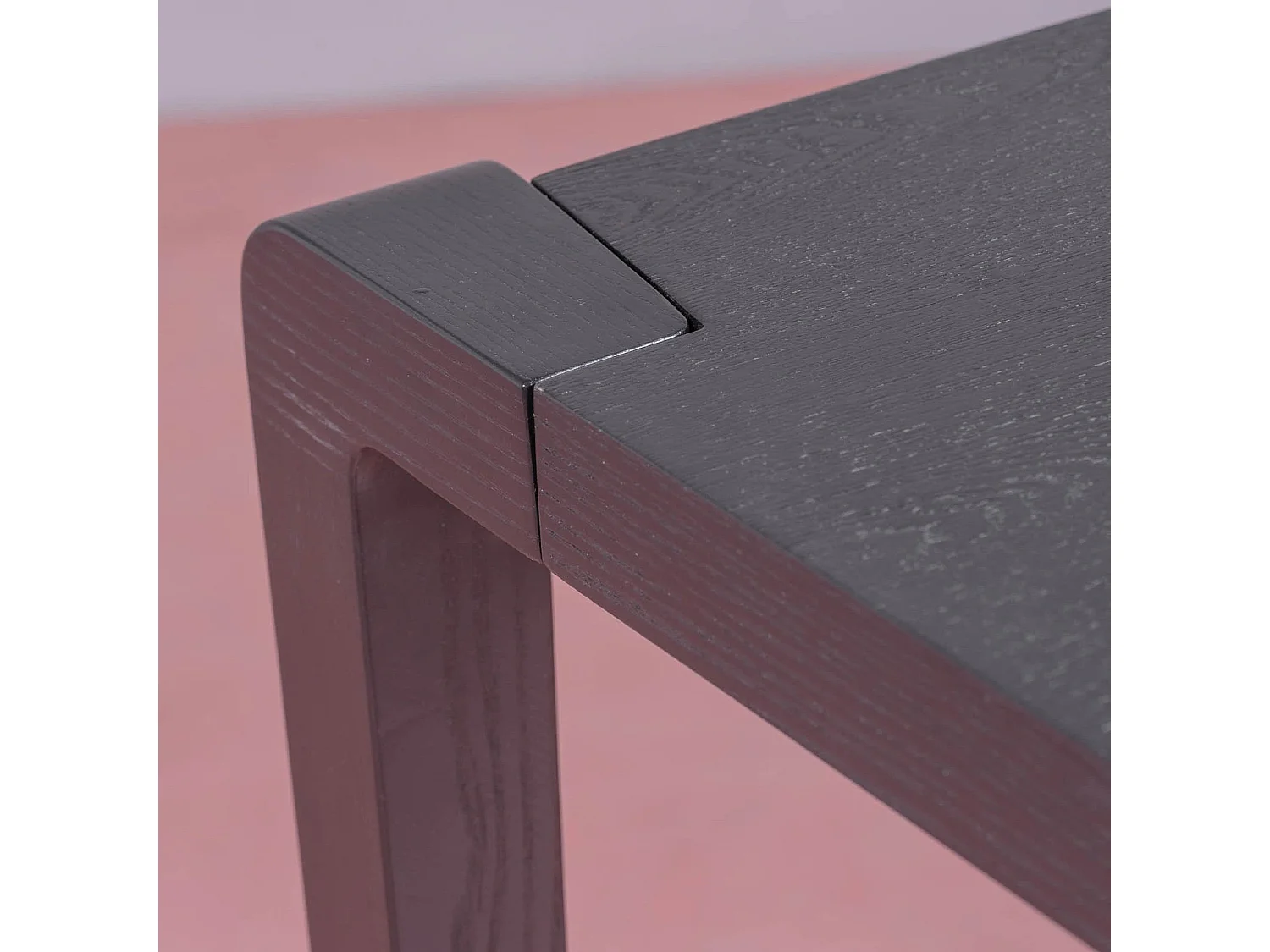 Rechthoekige essenhouten eettafel (150x90) - Inmod - Zwart